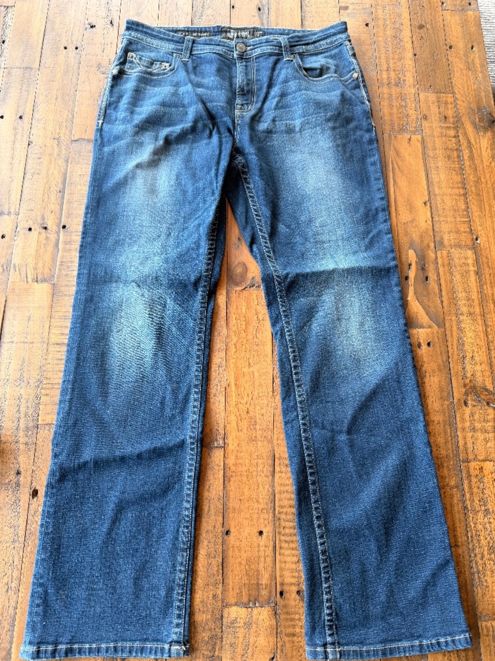 Seeded & Sewn Noah Men’s Jeans 34x34 Relaxed Straight Medium Wash Denim
